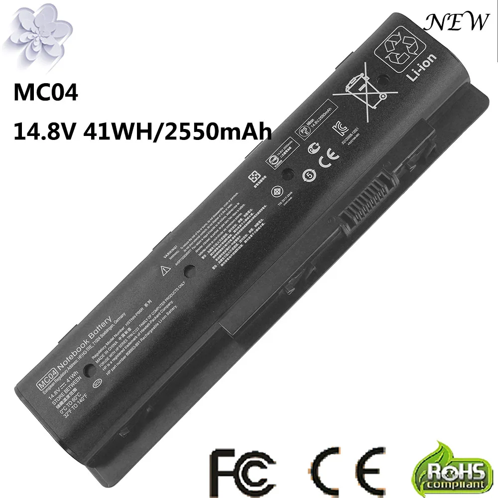 14,8 V 41WH 2550mAh MC06 MC04 Laptop Batterie Für HP ENVY 17t-n100 m7-n011dx 17t-n000 m7-n109dx HSTNN-PB6L HSTNN-PB6R 806953- 851