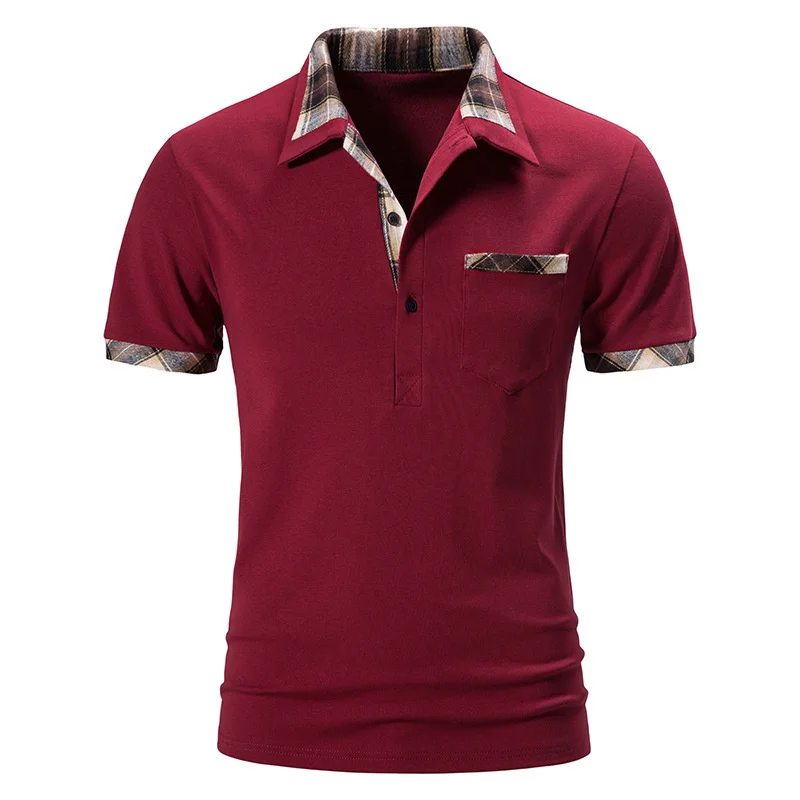 Man Shirt Casual Business 2022 Summer T-shirt Men Short Sleeve 35% Cotton High Quantity Polo Mens Clothing New
