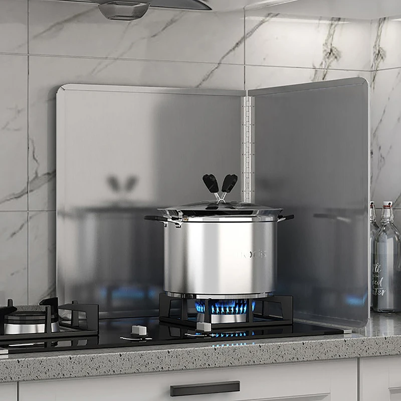 Защита от брызг масла защита для жарки из нержавеющей стали экран газовой плиты