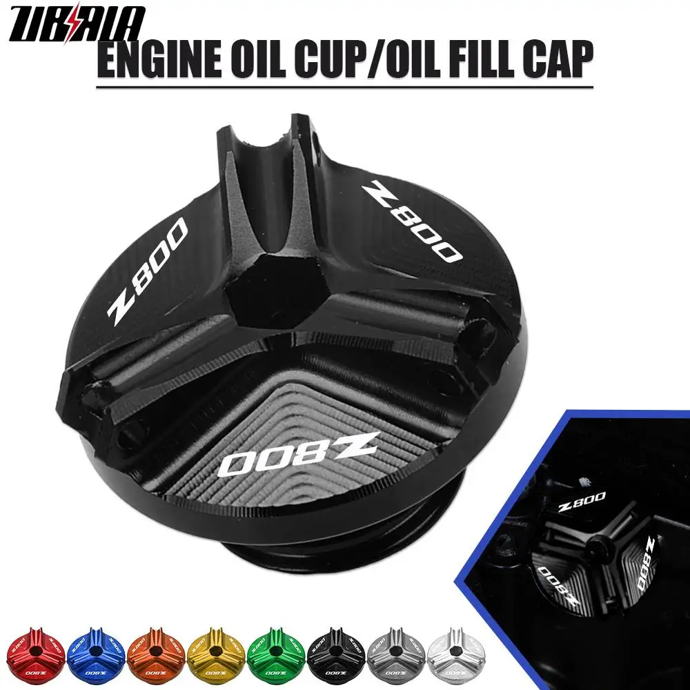 

Z800 Motorcycle CNC Aluminum Engine Oil Filler Cup Plug Cover Screw For KAWASAKI Z 800 2013 2014 2015 2016 Accessories