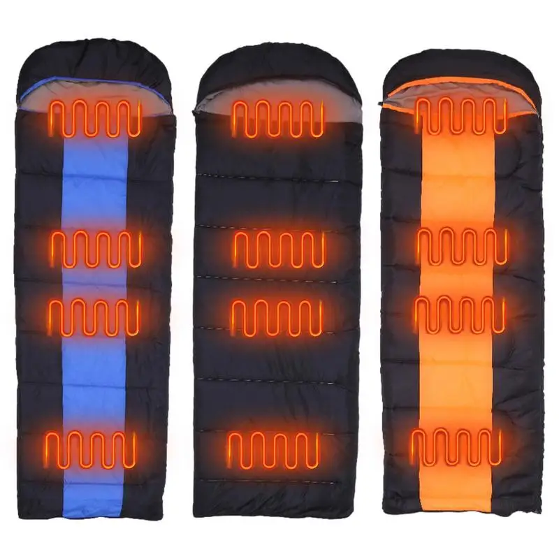 

Camping Sleeping Bag Electric Heating Blanket Type-c/USB Heated PadHeating Zones 3 Gear Temperature Adjustable Heating Mat