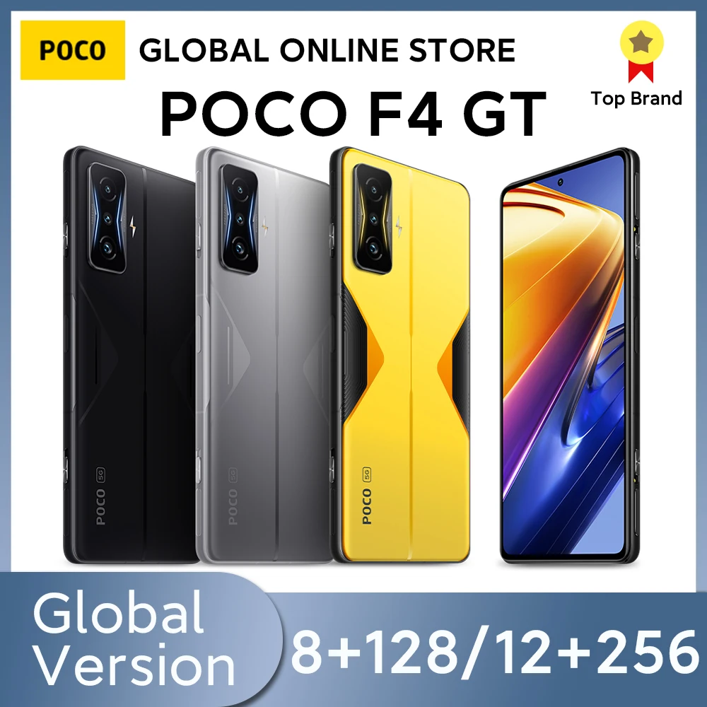 

New Global Version POCO F4 GT 5G Smartphone 128GB/256GB Snapdragon 8 Gen 1 NFC 120Hz AMOLED TrueColor Display 120W Hyper Charge