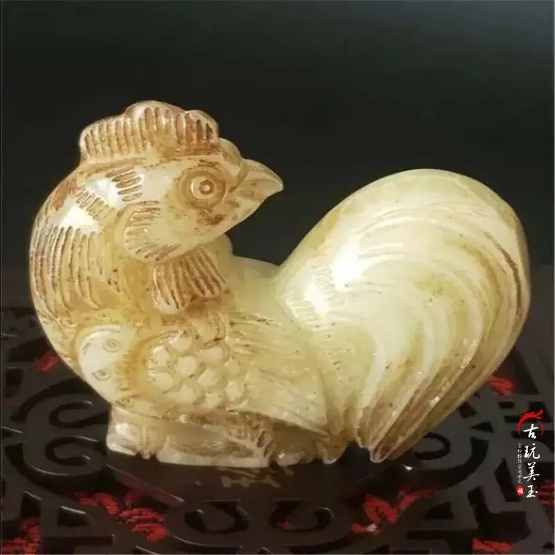 

Китайская антикварная коллекция нефрита, украшения для цыплят, чайные украшения, Винтажные Украшения