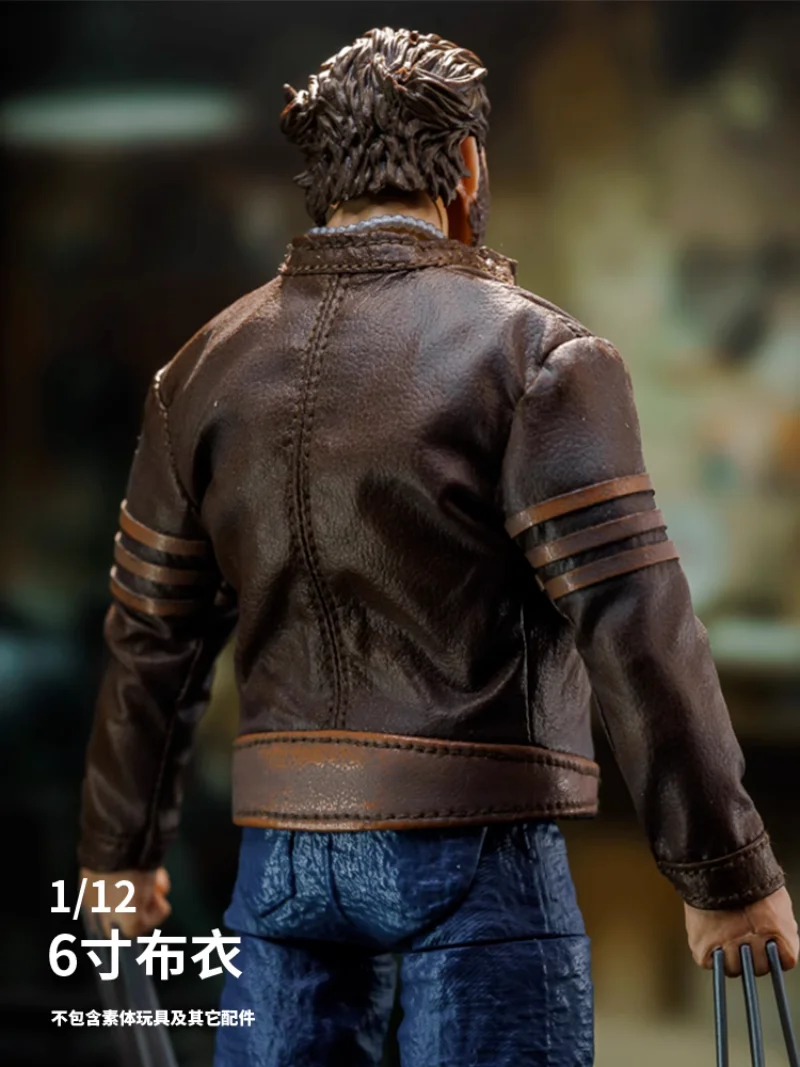 Модель кожаного пальто масштаба 1/12 для фигуры 6 дюймов Romankey NW Ant