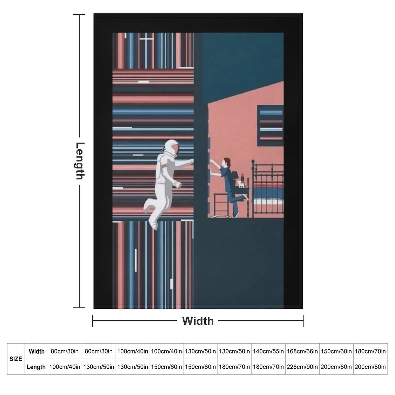 Классическое одеяло Interstellar Tesseract роскошное дизайнерское для дивана одеяла
