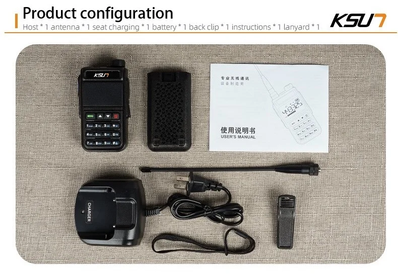 air band radio ham radio amateur long range walkie talkie wireless set fm two way radio receiver transceiver number key ksun78d free global shipping