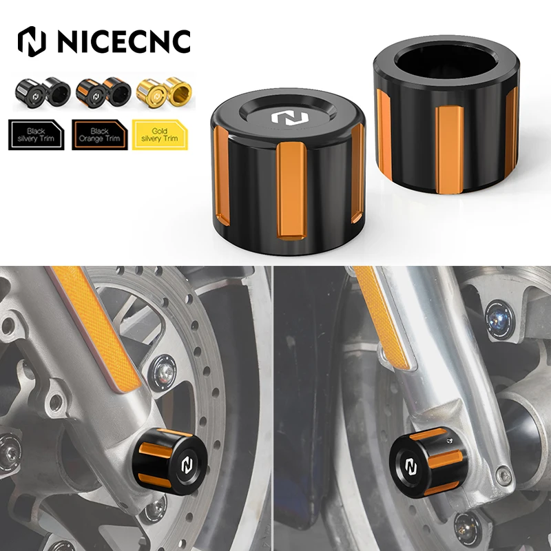 Колпачки на гайки передней оси для Harley Touring Road King FLHR FLHRXS Street Glide FLHX FLHXS FLTRK Ultra Limited