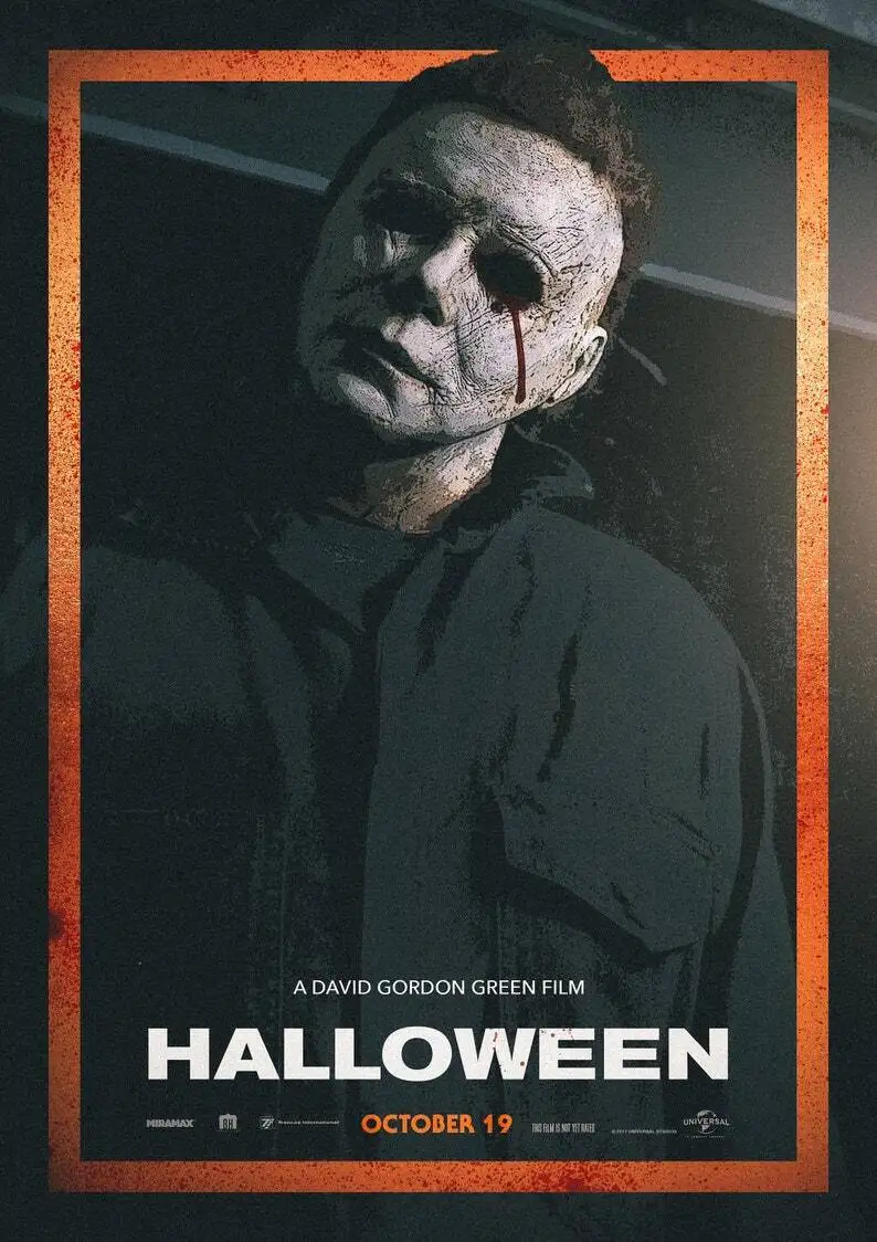 

Halloween Classic Horror Movie Art Picture Print Silk Poster Home Wall Decor