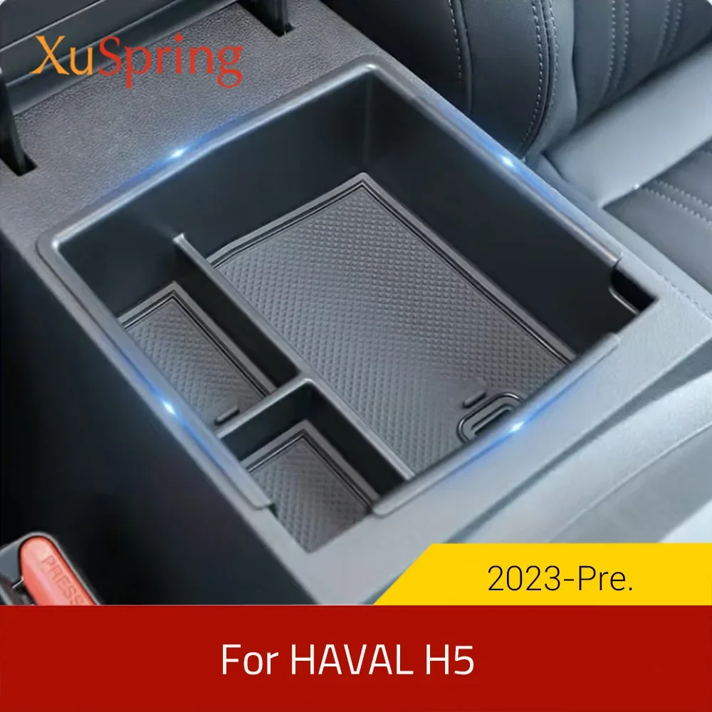 

Car Central Console Armrest Storage Box Container Organizer Holder Tray For HAVAL H5 2023 2024 2025 Accessories