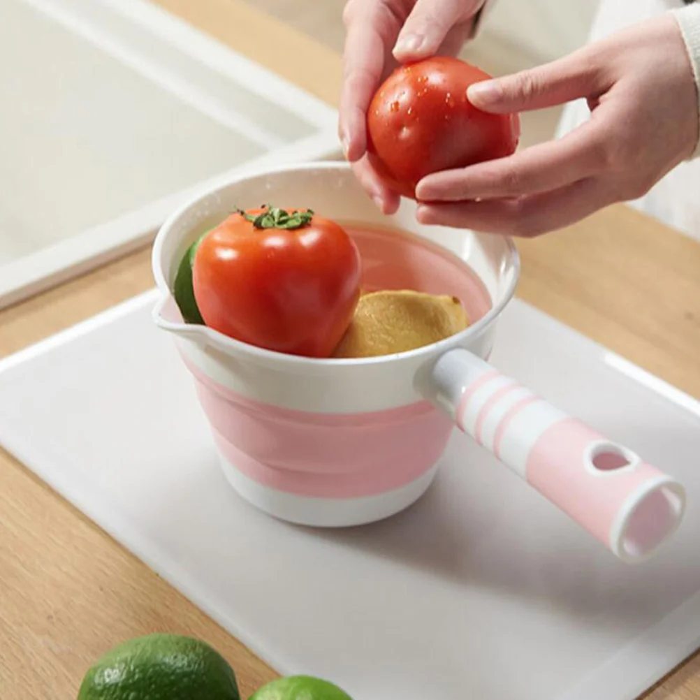 Портативный половник для воды ванны складной совок уличная ложка ковш серая