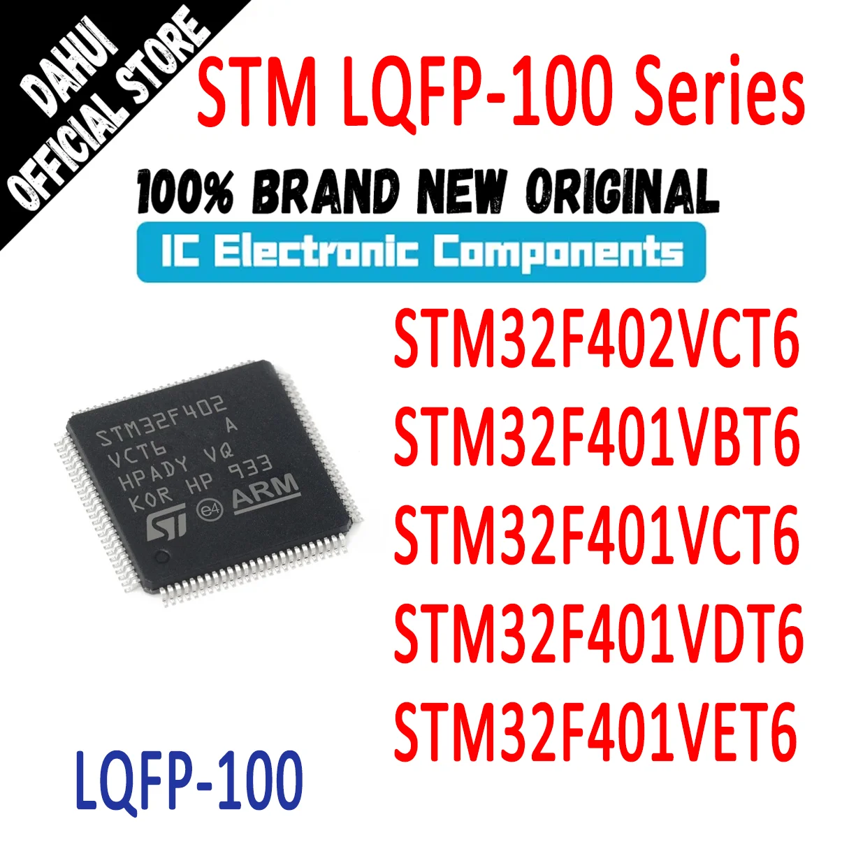

STM32F402VCT6 STM32F401VBT6 STM32F401VCT6 STM32F401VDT6 STM32F401VET6 STM32F401 STM32F402 STM32F STM32 STM IC MCU Chip LQFP-100