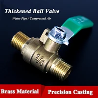 brass valve brass 18 14 38 12 female male thread small ball valve connector joint copper pipe fitting coupler adapter