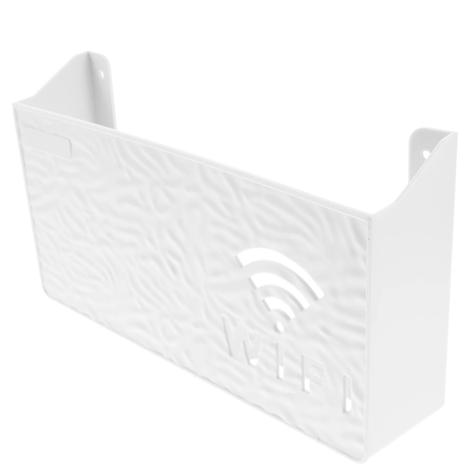 

Wire Holders Router Storage Box Projector Shelf Decorate White Outlet Hider Cover Wall