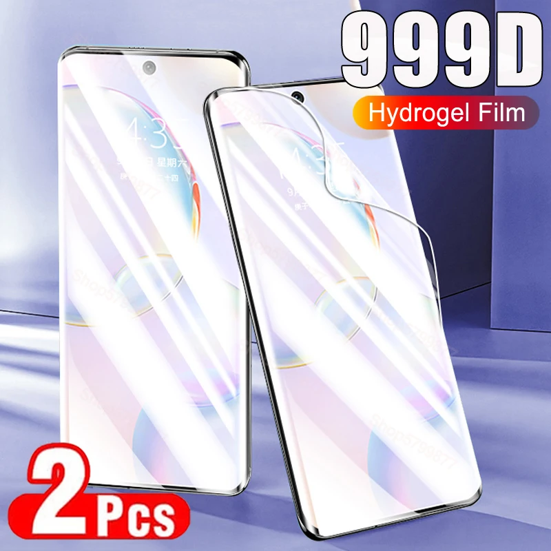

2PCS 999D Hydrogel Film For Honor 70 60 50 30 Lite Pro 30S 30i Soft Tempered Screen Protector X10 X20 SE X30 Max X30i Not Glass