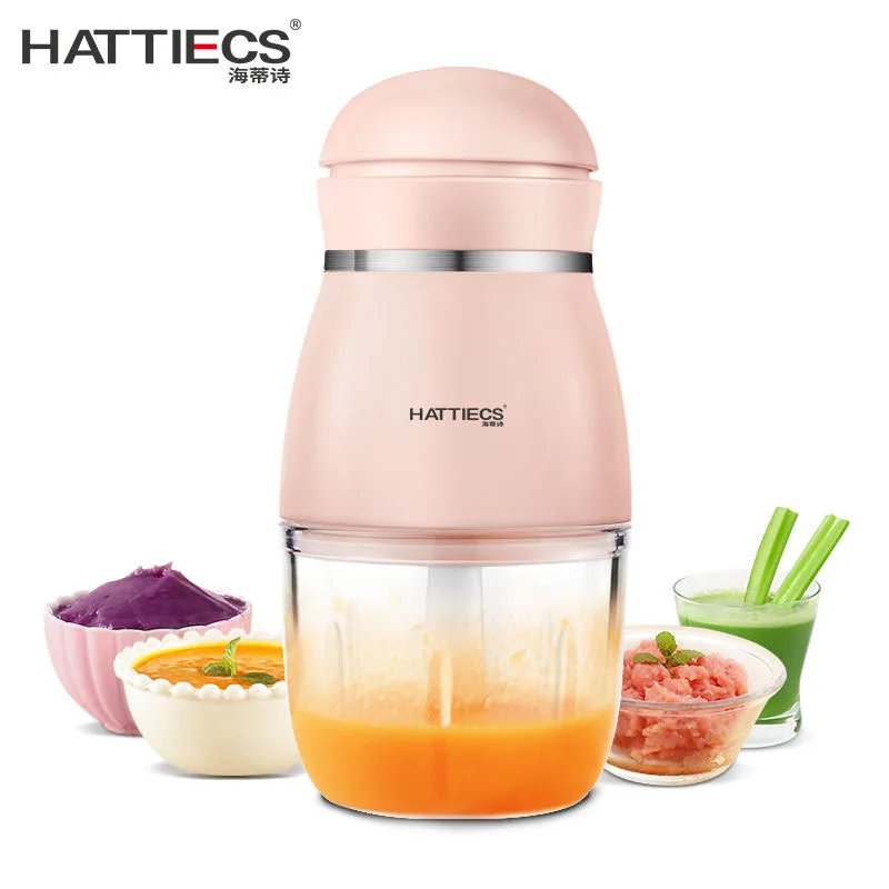 

Электрический мини-блендер, 300 мл, комбайн для детского питания, мясорубка для фруктов, овощей, 6 лезвий, дробилка для чеснока, боросиликатное...