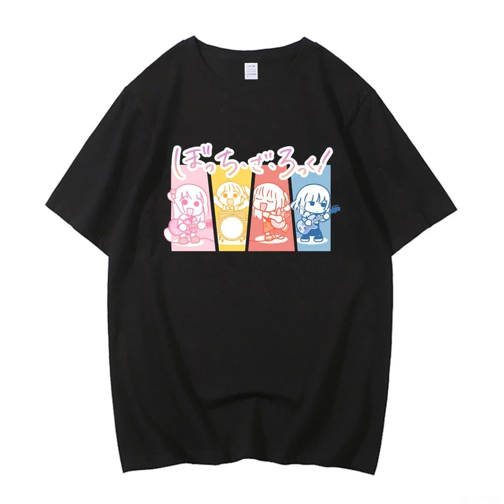 

Bocchi the Rock Hitori Bocchi хлопковая Высококачественная футболка европейского размера японские летние мужские футболки манга мужская одежда