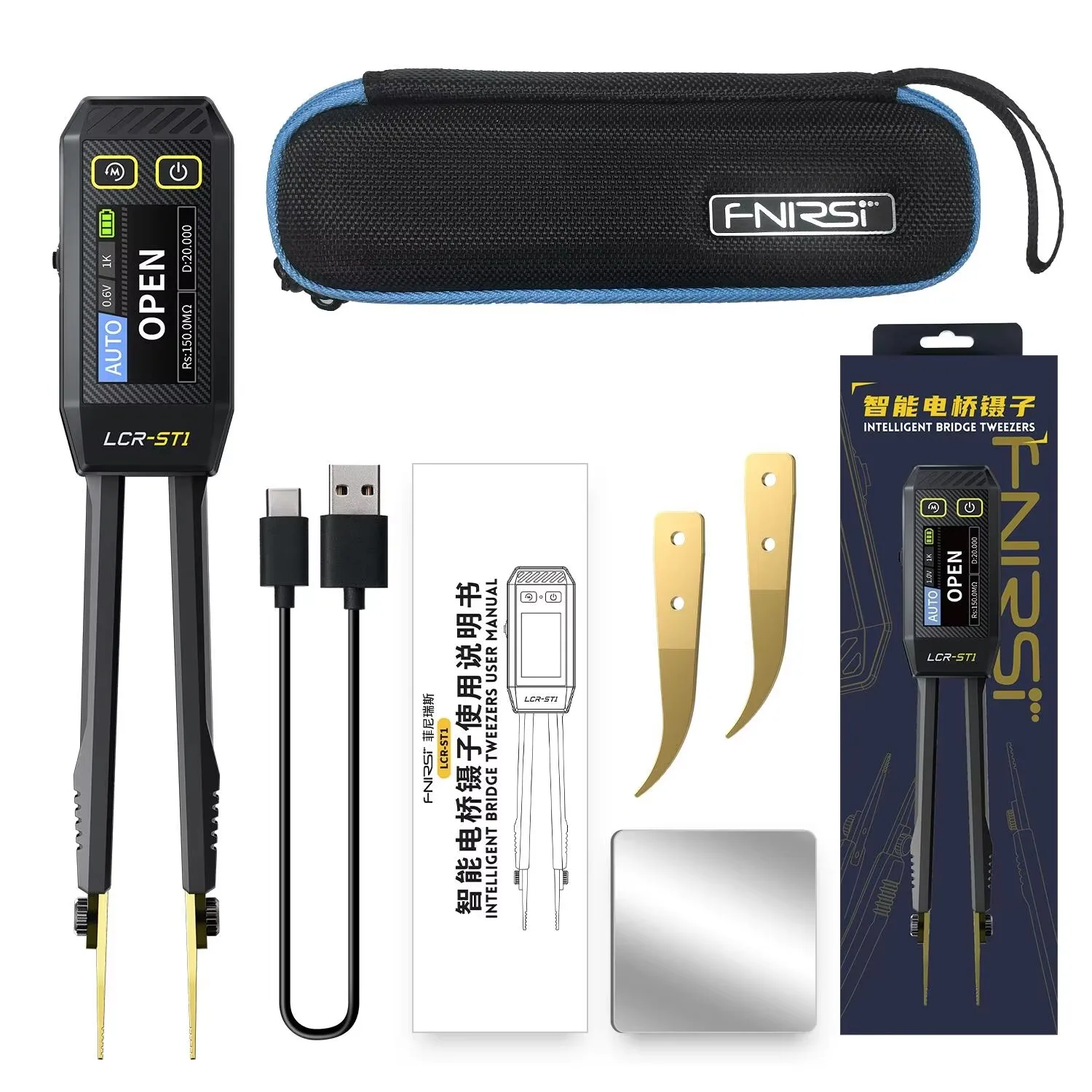 

FNIRSI LCR-ST1 Мини Тестер сопротивления, емкости и индуктивности
