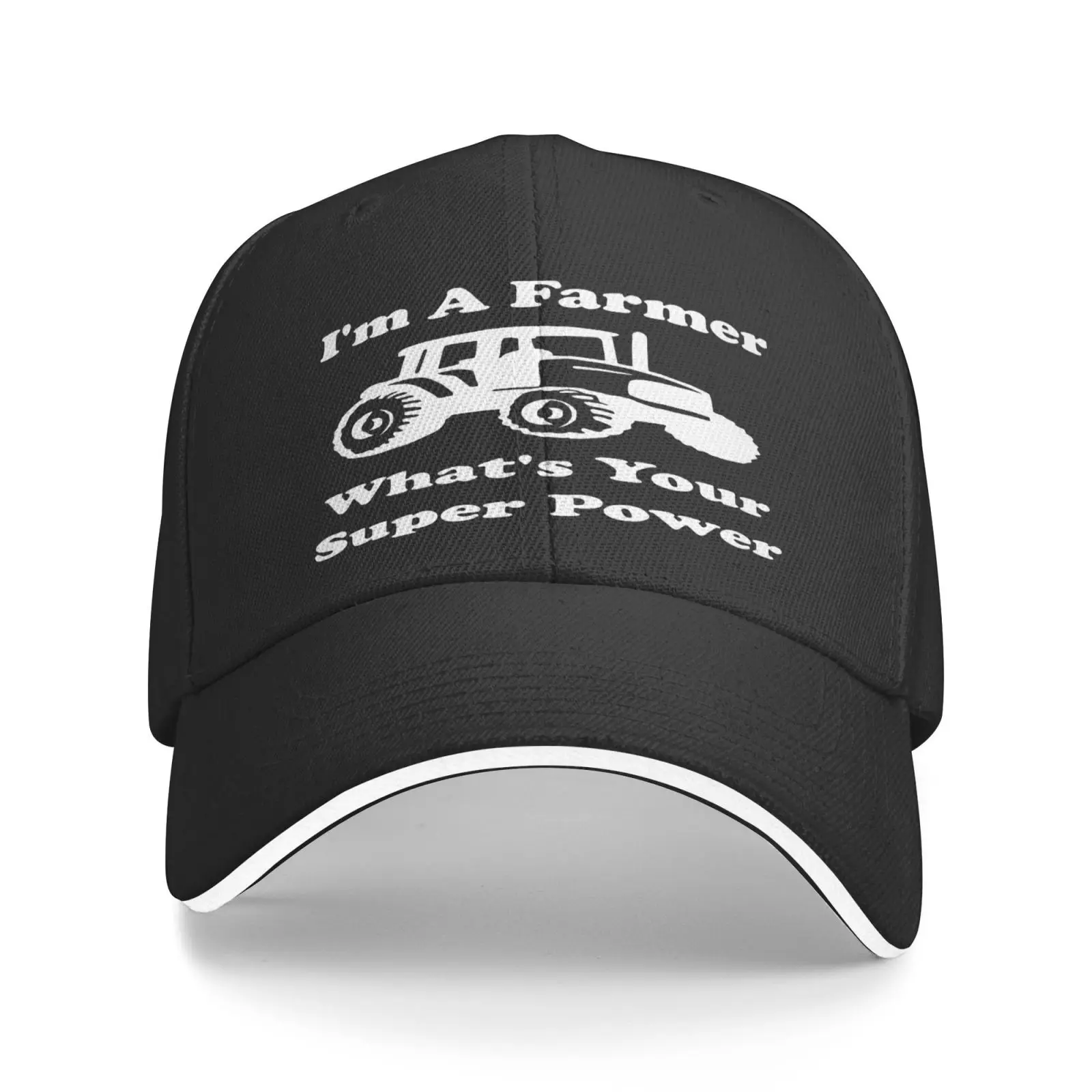 

Im A Farmer Whats Your Super Men's Caps Cap Male Hip Hop Cowboy Hat Men's Winter Hat Cap For Women Hat Beret Man Balaclava Man