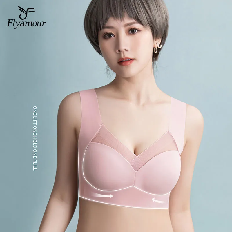

Plus Size One-piece Active Bra for Woman Comfortable Wire Free Lingerie Sexy Push Up Underwear Solid Color Thin Seamless Bras