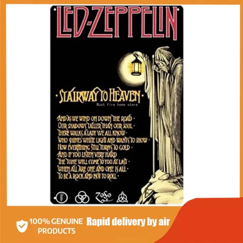 

ELETINA Led Zeppelin металлическая жестяная фотография для баров табличка постер для кафе бара паба пивной настенный Декор Пещера пивные знаки