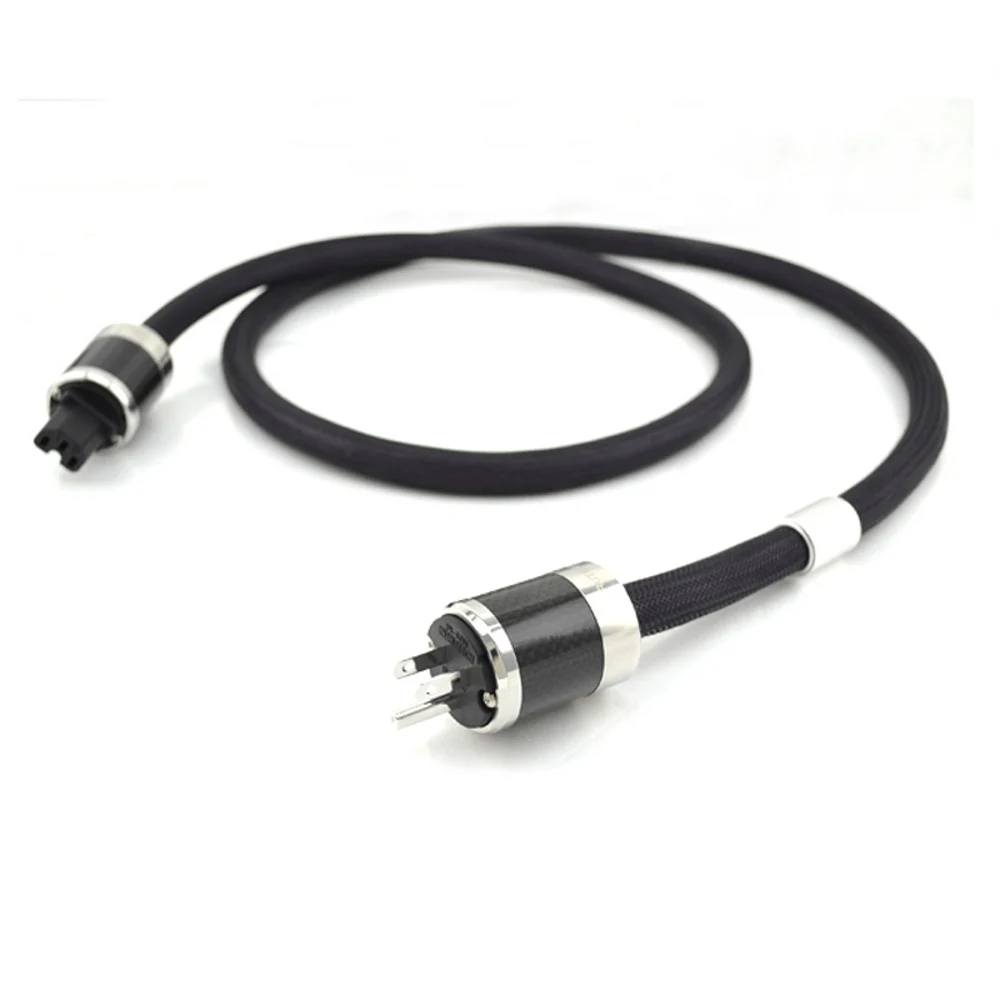 

HIFI High End Furutech Powerflux ps-950-18 Audio Cord Rhodium carbon fiber fever AC power cable US plug EU Version