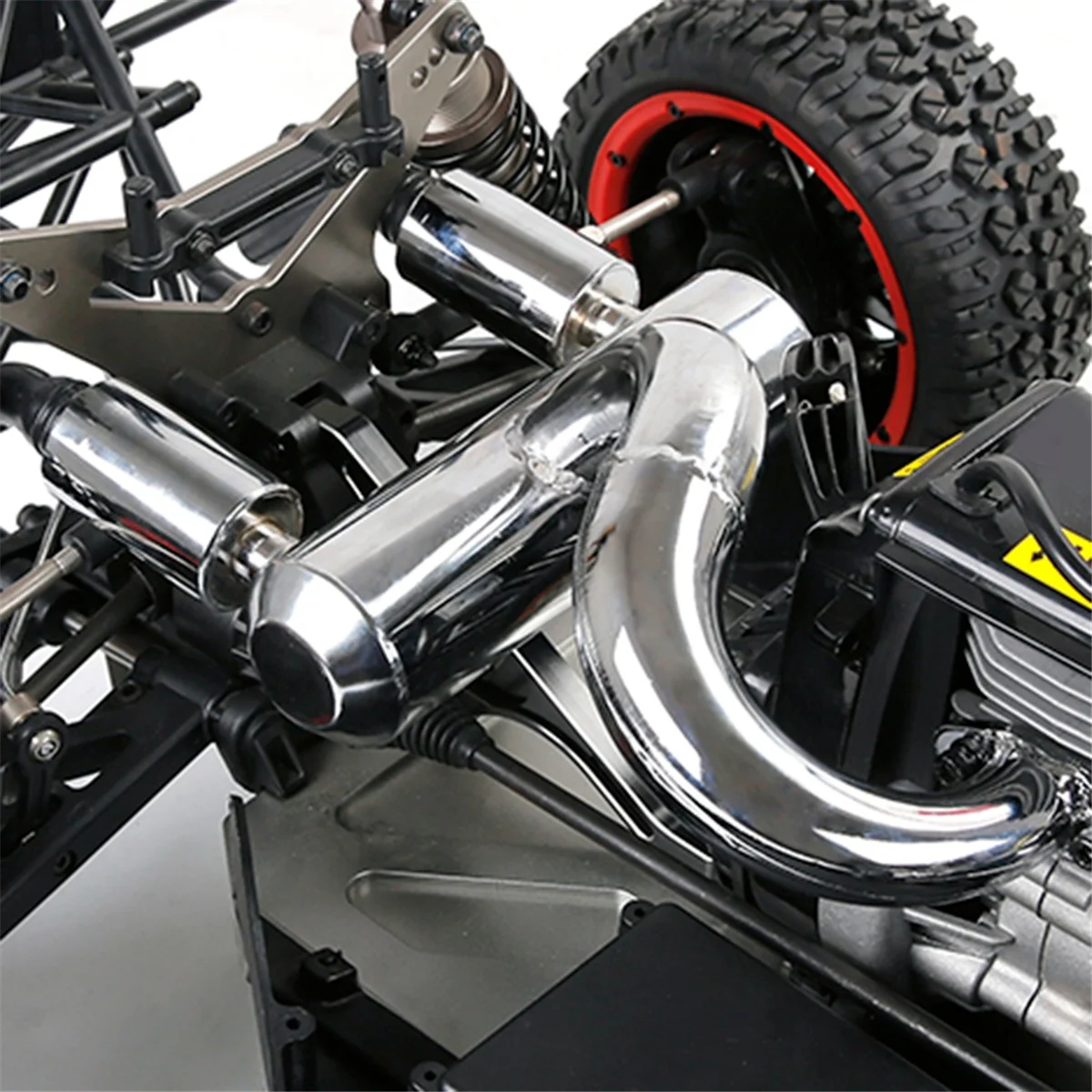 Выхлопная труба с двойным отключением звука радиоуправляемого автомобиля для 1/5