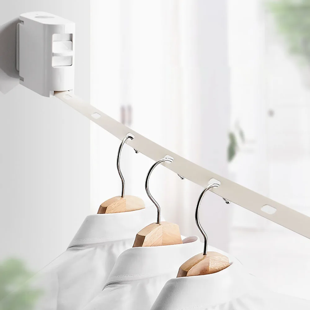 

Retractable Invisible Clothesline Punch-Free Clothes Hanging Rack Rope Dryer Organiser Laundry Hanger Home Accessories Line