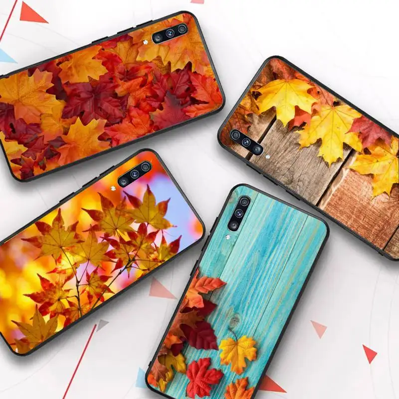 

autumn leaves Phone Case for Samsung A51 01 50 71 21S 70 31 40 30 10 20 S E 11 91 A7 A8 2018