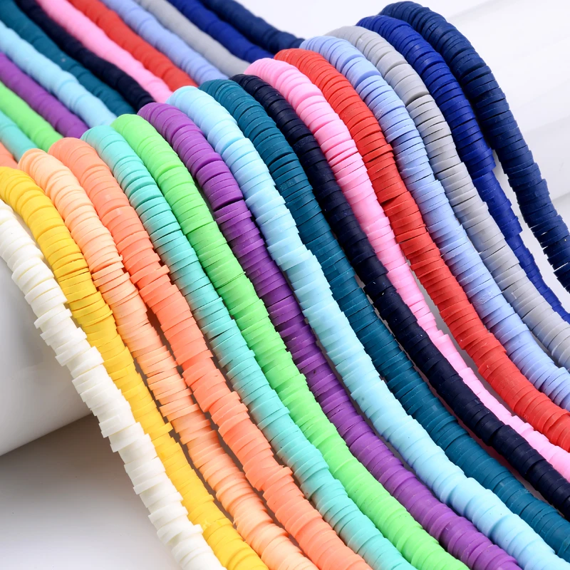 Плоские круглые бусины 6 мм из полимерной глины около 350 шт./лот свободные