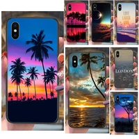 black etui painting waterproof soft lightest hawaiian sunset for iphone 13 12 11 pro max 6 x 8 6s 7 plus xs xr mini 5s se 7p 6p