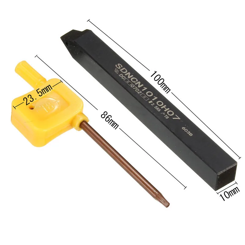 

DCMT0702 Insert 10x100mm SDNCN1010H07 LatheTurning Tool Boring Bar M4 x10 Right Hand Best Price