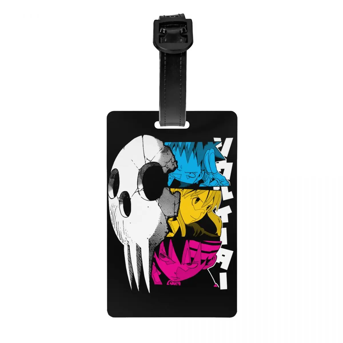 

Custom Shinigami Soul Eater Luggage Tag With Name Card Anime Manga Death Privacy Cover ID Label for Travel Bag Suitcase