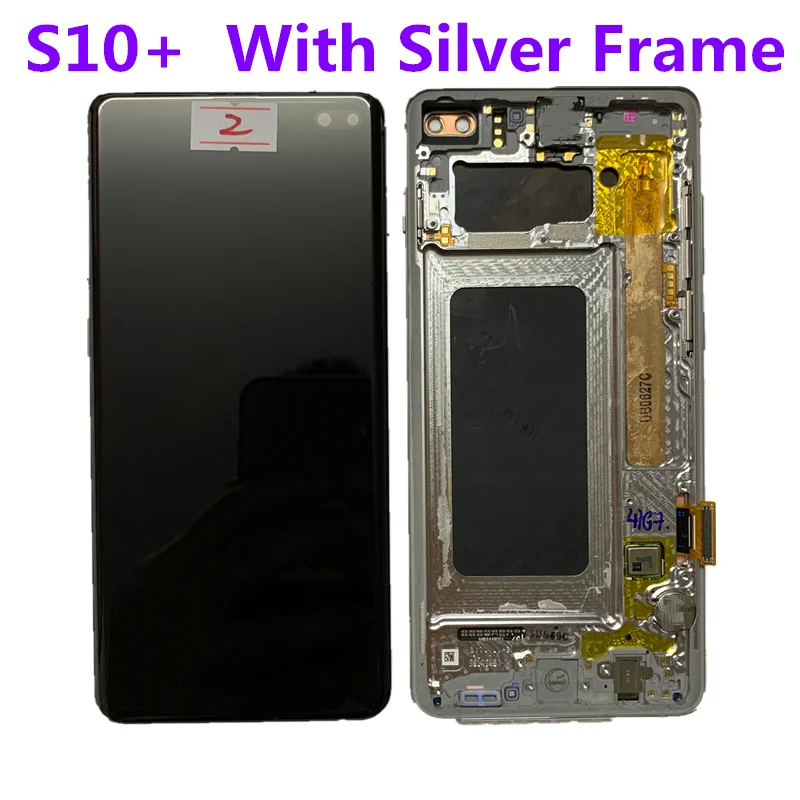 100% Оригинальный 6 4 ''ЖК-дисплей для SAMSUNG Galaxy S10 PLUS SM-G9750 G975F дисплей сенсорный