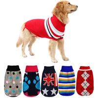 winter warm dog clothes for small medium dogs knitted sweater chihuahua coat french bulldog outfit pug clothing costumes