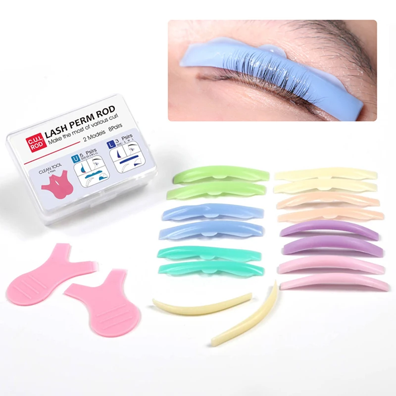 

Perm False Eyelash Pad Kit Silicone Protection Pads Eyelash Extension Lifting Curler Graft Shield Patch Tools