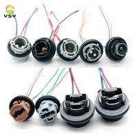 1x led t20 7443 7440 3156 3157 1156 1157 wire harness socket car lamp lights socket adapter extension connector plug bulb holder