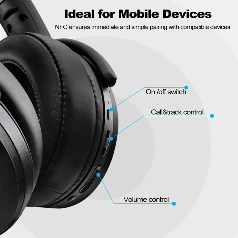 Беспроводные Bluetooth-наушники Sennheiser HD 4.40BT с активным шумоподавлением складные