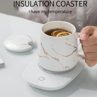 usb eu plug cup warmer insulation cup thermostat coaster for home office daily beverage coffee cup heating mat heat pad 2022 new