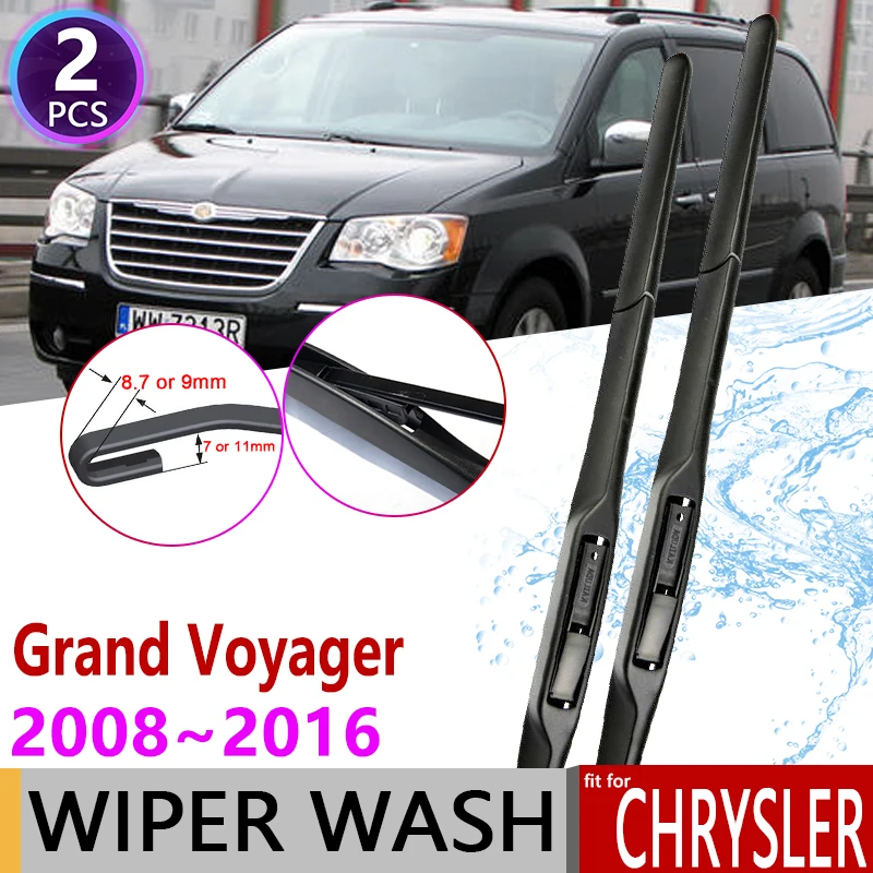 

Для Chrysler Grand Voyager 2008 ~ 2016 2009 2010 2011 2012 2013 2014 2015 лобового стекла стеклоочистители, автомобильные стеклоочистительные полосы, аксессуары для авто...
