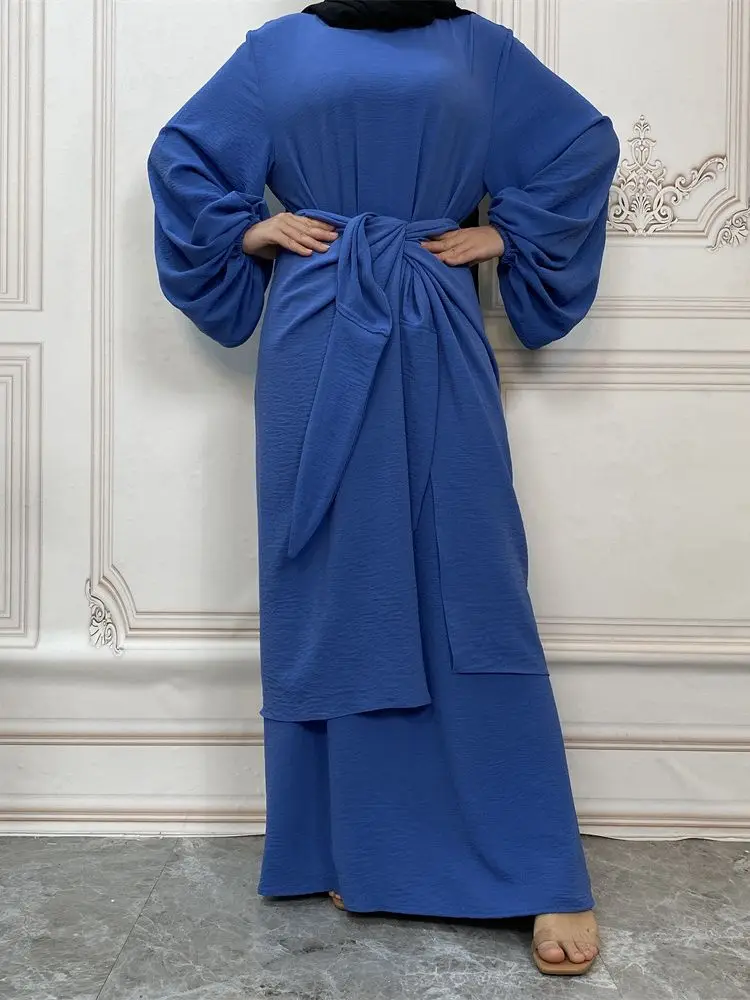 Abayas For Women Ramadan Dubai Abaya Turkey Islam Muslim Sets Hijab Modest Dress Robe Longue Femme Ensembles Musulmans Vestido
