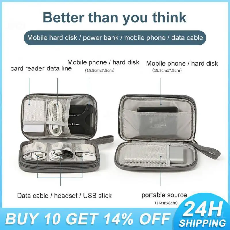 

Large Space Waterproof Bag Earphone Organizer Travel Accessories Portable Travel Organizer Bag Data Cable Storage Bags