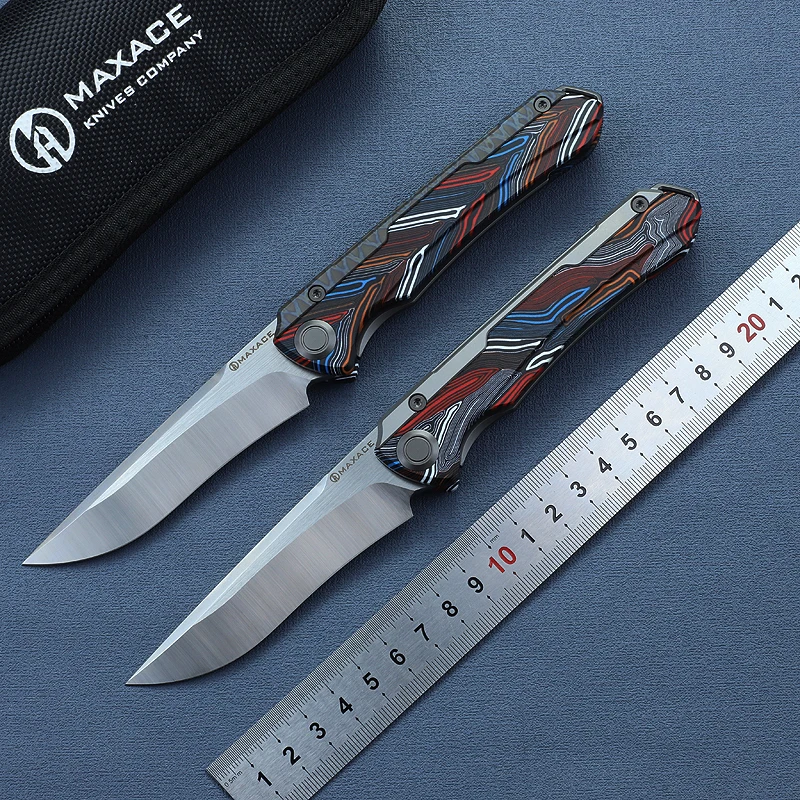 

MAXACE KESTREI Folding Knifes Titanium Alloy G10 Handle M390 Steel Pocket Tactical Self Defense Weapons Survival Multi Tool