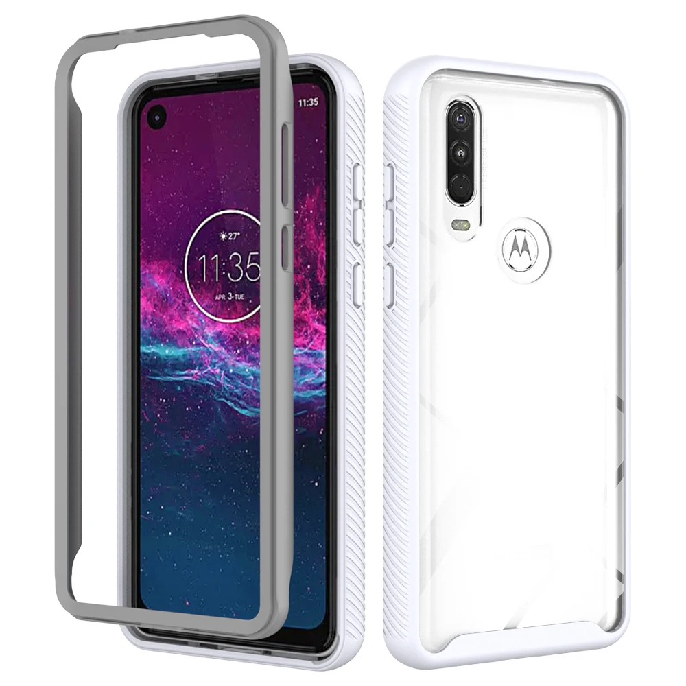 

Shockproof Phone Case for Motorola Moto One 5G Ace Moto One Action Moto One Fusion One Hyper One Marco One Vision PC + TPU Cases