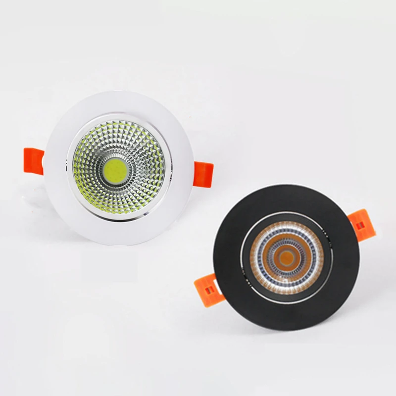 

Dimmable Recessed COB LED Downlights 7W 9W 12W LED Ceiling Lamps 85~265V LED Spo Lights Warm White/Cold White Indoor Lighting