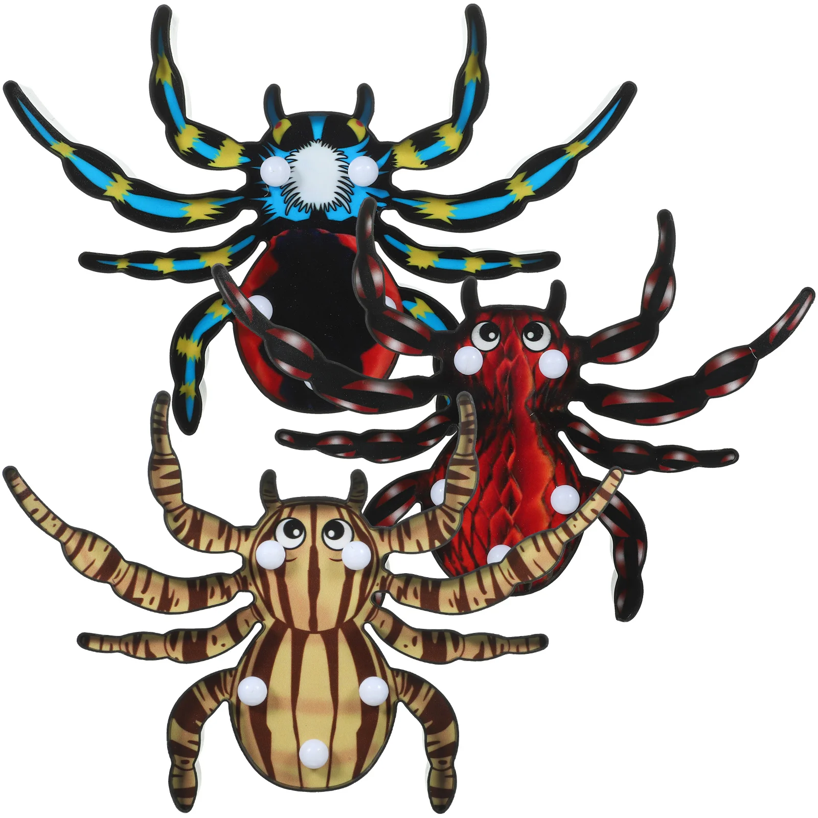 

3 Pcs Halloween Ornaments Light Table Decor Pumpkin Festival Decorative Night Lamps Plastic Kitchen Farmhouse