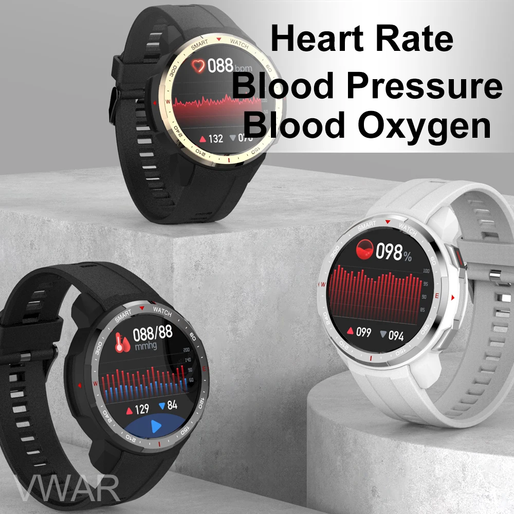 VWAR Smart Watch Compass 8G Memory Bluetooth Call Music Recording for TWS earphones Men Sports Smartwactch Android iPhone |