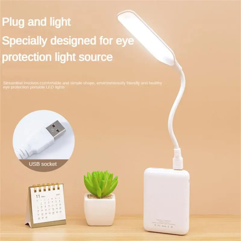 

USB Portable Eye Care LED Book Light Students Study Reading Lamp Laptop Keyboard PC Lighting Night Light USB Plug Desk Lamp