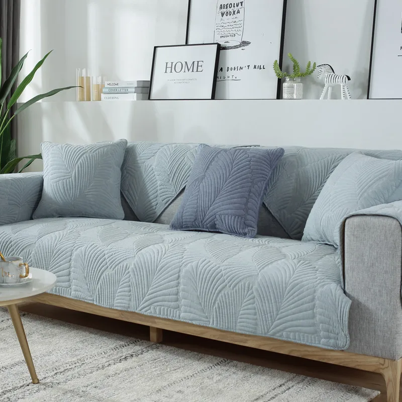 

Durable Jacquard Cotton Sofa Cover Universal Non-slip Couch Cover Skin-friendly Slipcover Chair Seat Cover Futon Protector Mat