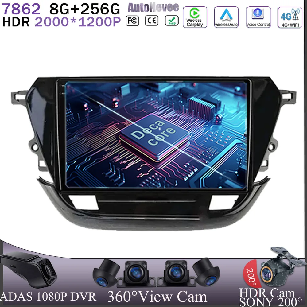 

Car Android 13 For Opel Corsa 2020 Head Unit BT 7862 Multimedia Player GPS Navigation 5G Wifi Auto Radio Stereo HDR QLED Screen