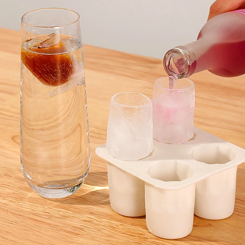 

Ice Cup Cube Tray Mold Makes Shot Glasses Ice Mould Novelty Gifts Ice Cube Tray Summer Drinking Tool Ice Shot Glass Mold